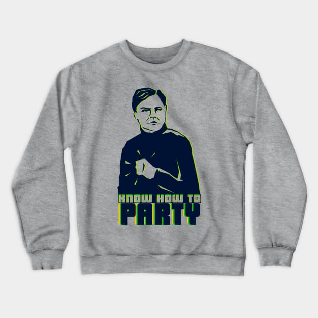 Zemo Knows How to Party Crewneck Sweatshirt by Radical Rad